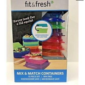 Fit & Fresh BN 10 piece set mix & match containers